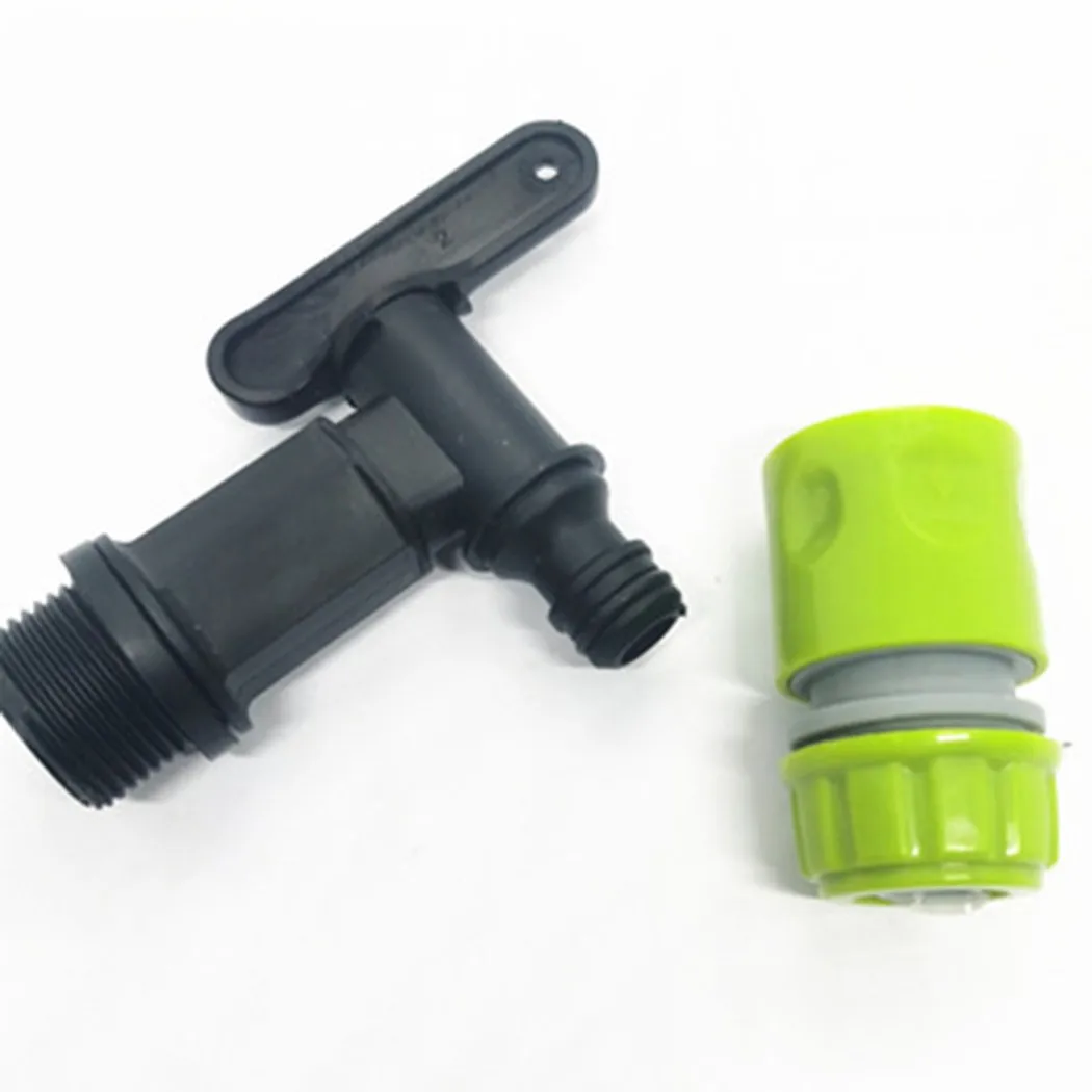 Water Butt Tap Designed for 3/4 Inch For BSP Thread Compatibility and Quick Click Style Garden Hose Connection