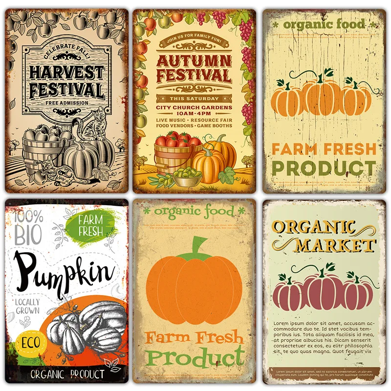 Fall Harvest Pumpkin Sign 3