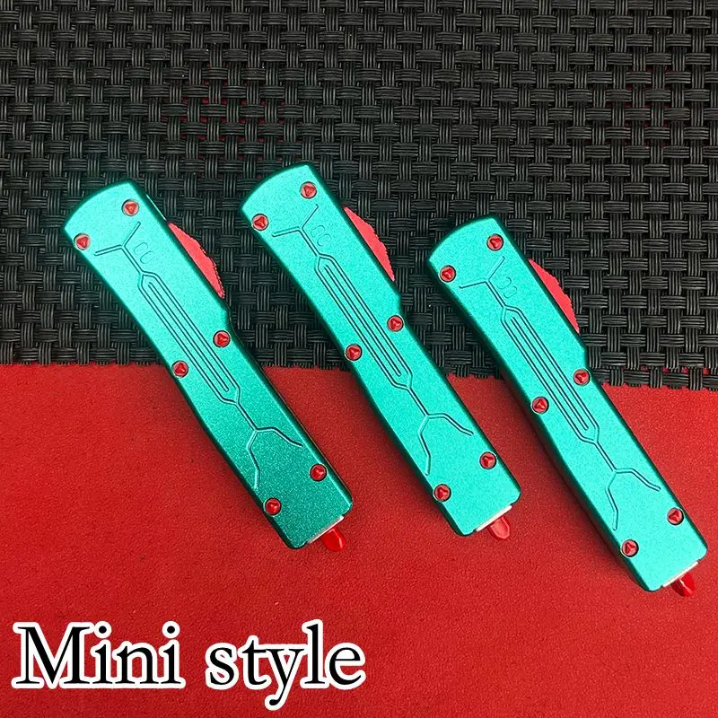 Mini Micr Hunter OTF Kninfe Pocket Folding Knife D2 Steel Blade aluminum alloy Outdoor Camping Survival Knives Tactical EDC