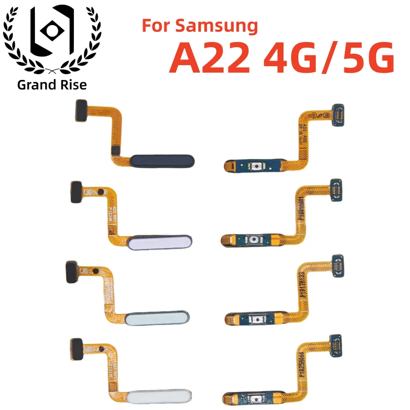 For Samsung Galaxy A22 4G 5G Power Switch ON OFF Home Button Fingerprint Touch ID Side Key Flex Cable