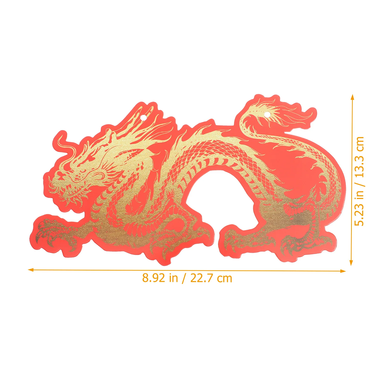 مجموعة خلفية لافتة احتفالية للعام الجديد لتزيين الحفلات إكليل من القماش للجدران والنوافذ والأبواب سنة التنين 2024 #3