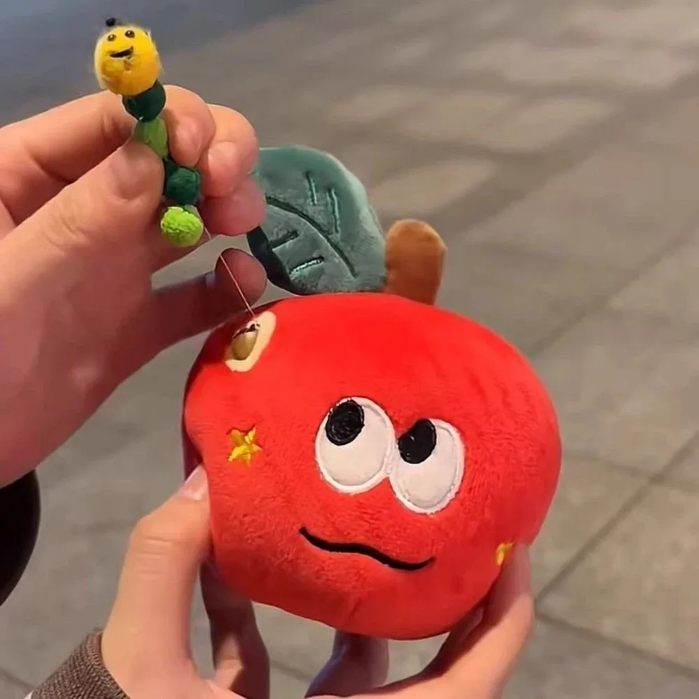 Moda dibujos animados fruta romántico rojo sorpresa joyería almacenamiento lindo esponjoso regalo del Día de San Valentín celebración de aniversario