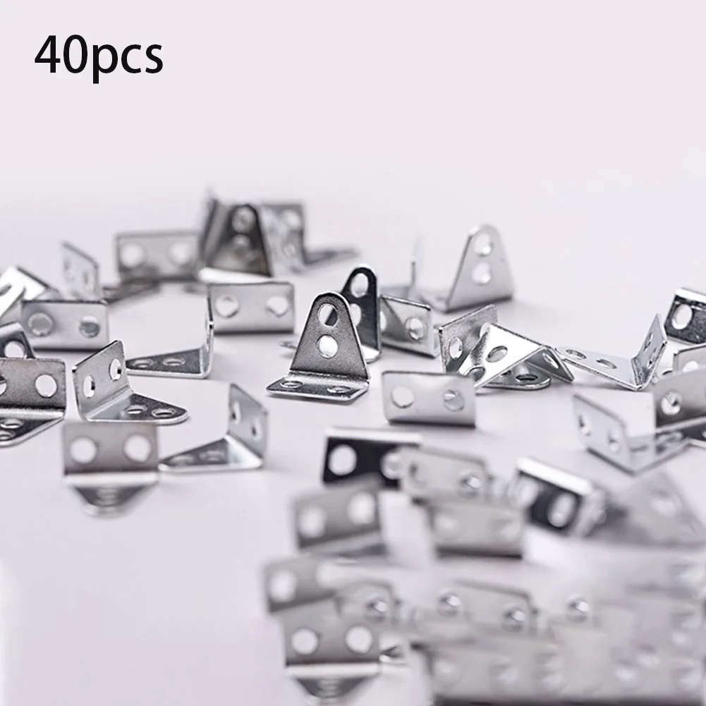 40Pcs L Type Axle Brackets for Model Car Building and Repair Supporting Various Hole Sizes for Flexible Installation