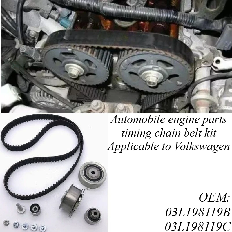 

For VW Passat Tiguan CC 2012-2018 Timing Chain Kit 03L198119F High Quality Engine Repair Parts Car Maintenance Replacement