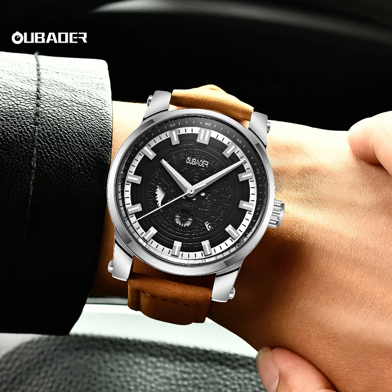 2023 New Popular Male Wristwatch Military Sports Shockproof Waterproof Leather Watch Men Fashion Casual Clock Relogio Masculino