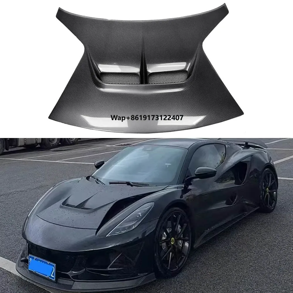 

For Lotus 2023-2025 Carbon Fiber V Style Front Hood Vented Bonnet