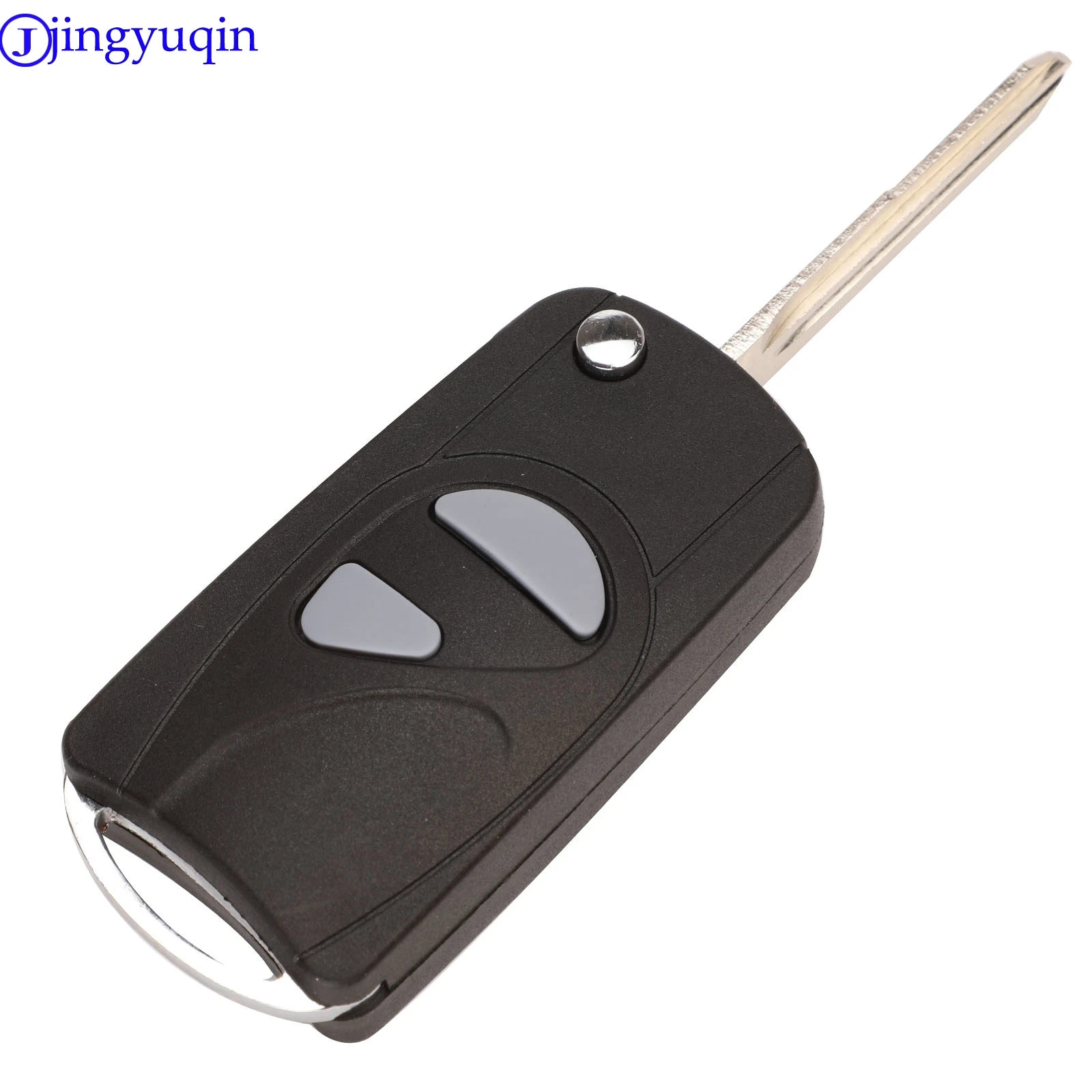 jingyuqin Folding Car Key Case 2 Buttons Remote For Suzuki Wagon R Car Key Modified Blank Key Shell Cover