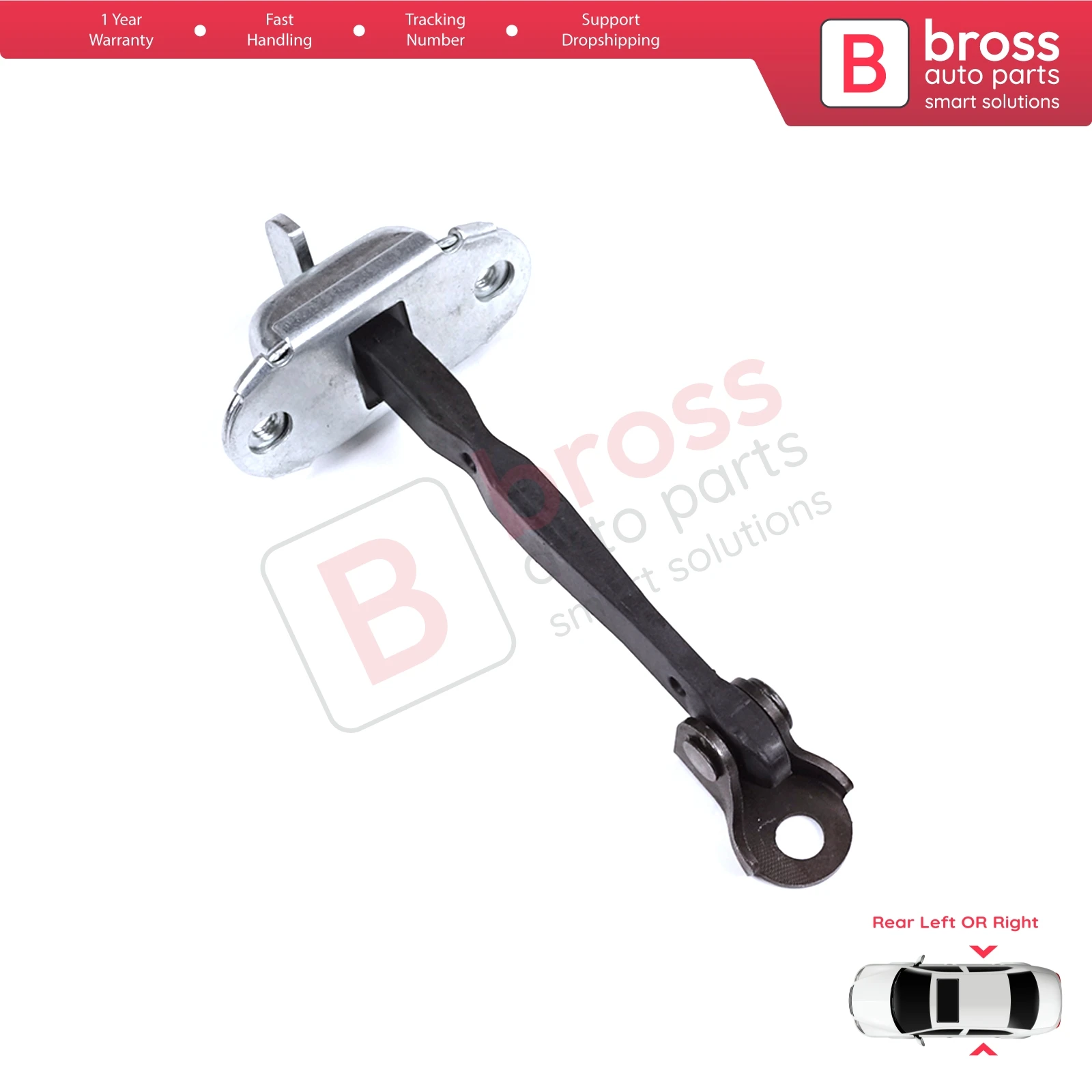 

BDP1355 Rear Door Hinge Brake Stop Check Strap Limiter for Toyota Hilux MK7 N1 N2 N3 Fortuner MK1 N5 N6 2004-2015 686300K011