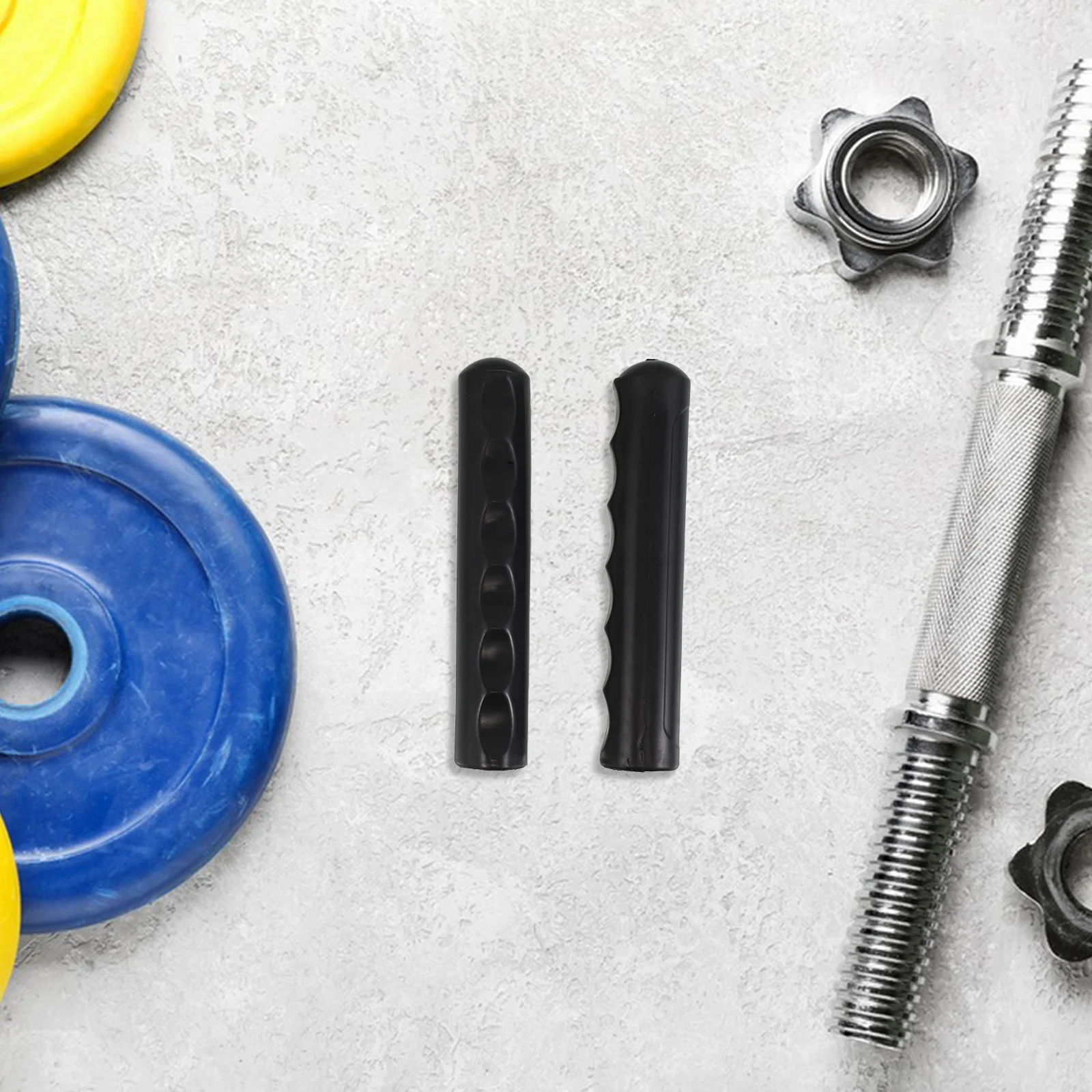 

2pcs Fitness Handle Cover 25X160Mm Non-Slip Ergonomic Grip For Weight Lifting Gym Training Workout Accessories