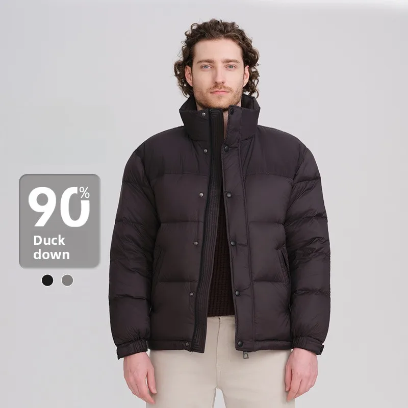 

W2EJOURNEY High Quality EU US Size Luxury Outdoor Clothing Winter Thick Warm Stand Collar Men Down Jacket Coat