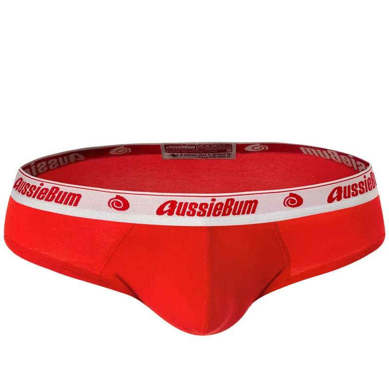 Aussiebum new men\'s briefs U convex jockstrap simple low waist elastic pants cotton comfortable breathable underwear