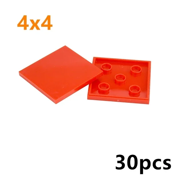 DIY Keramik fliesen Bausteine Moc glatte Figuren Ziegel 4x4 6x6 8x8 8x16 7x7 kompatibel pädagogische kreative Spielzeuge