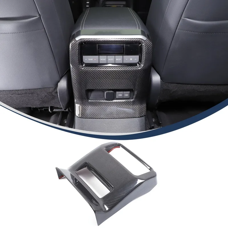 

Genuine Carbon Fiber Vent trim Rear Air Vent Kick Guard for 2024+ Toyota Prado Car Accessories