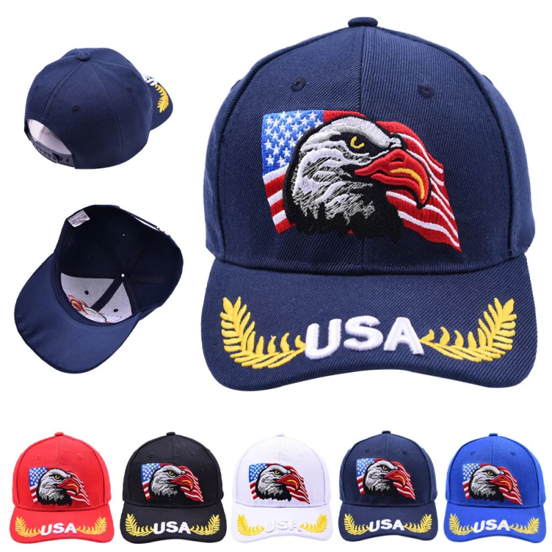 New Man woman American Independence Day Cermony baseball cap Adjustable Curved Brim outdoor sun protection cap