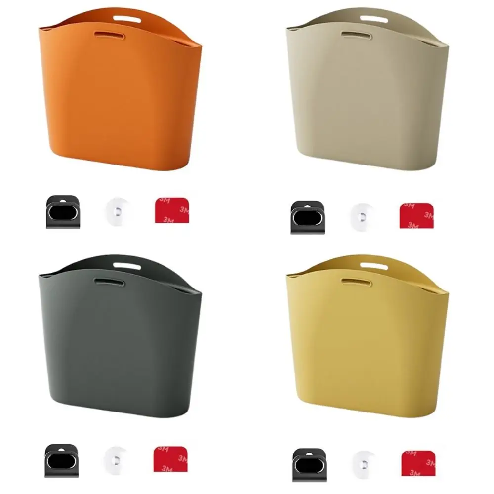 Portable Silicone Car Trash Can Dustbin Garbage Collection Hanging Waste Bin Waterproof Vehicle Storage Space Saving Organizers