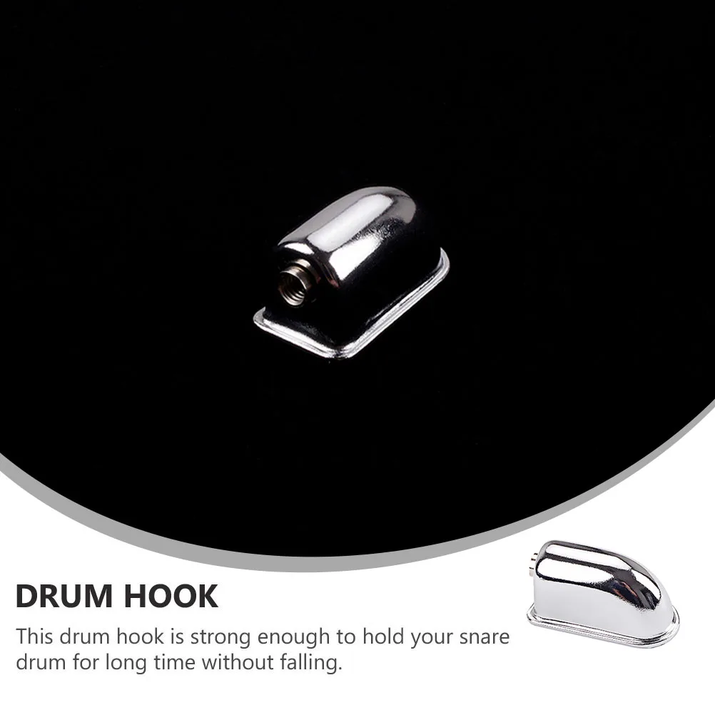 

2 Pcs Snare Drum Snake Set Metal Connector Iron Single-end Lug Component Claw Hook Parts Silver