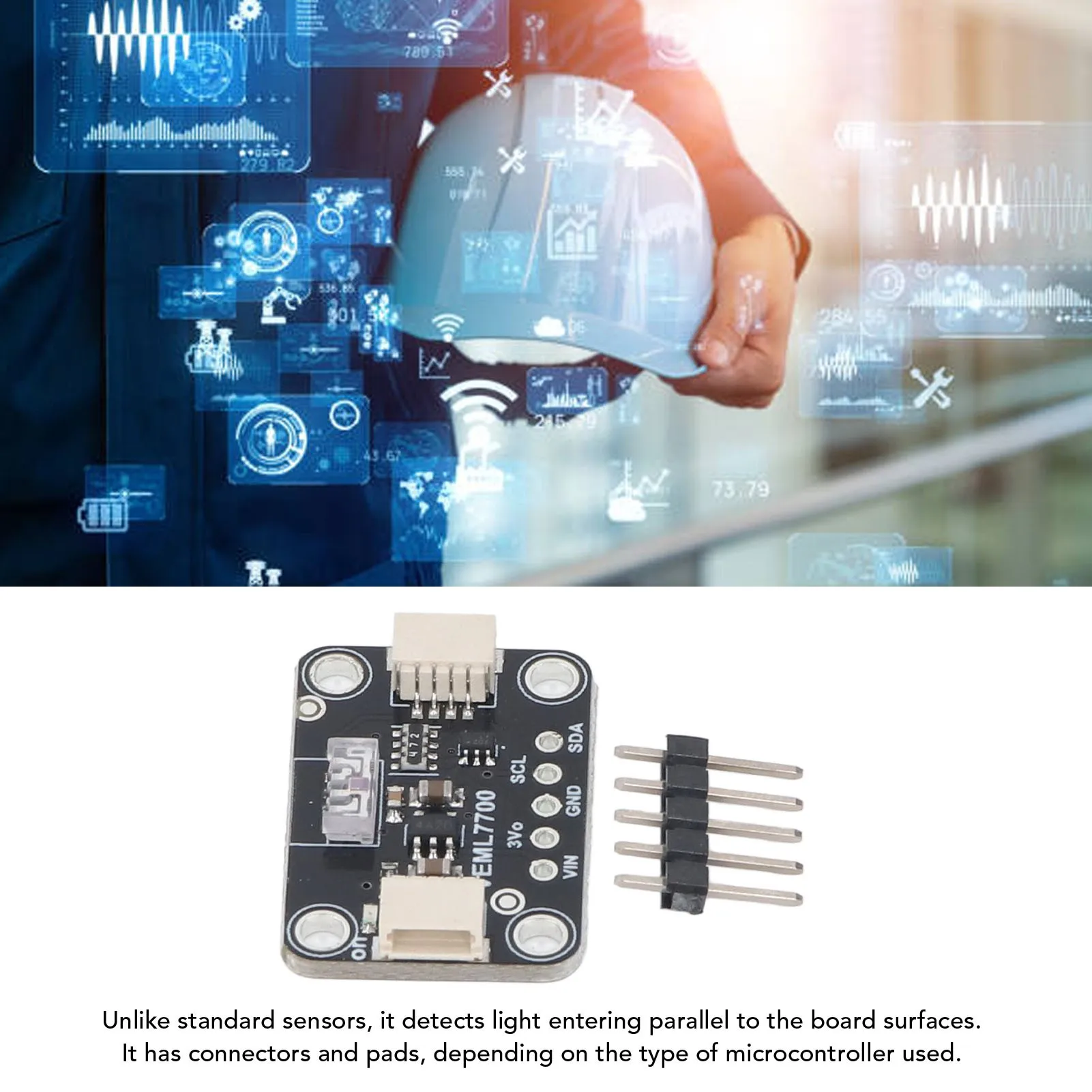 Light Environment Sensor VEML7700 I2C IIC 16 Bit 0-120klx Light Measurement Sensor Module