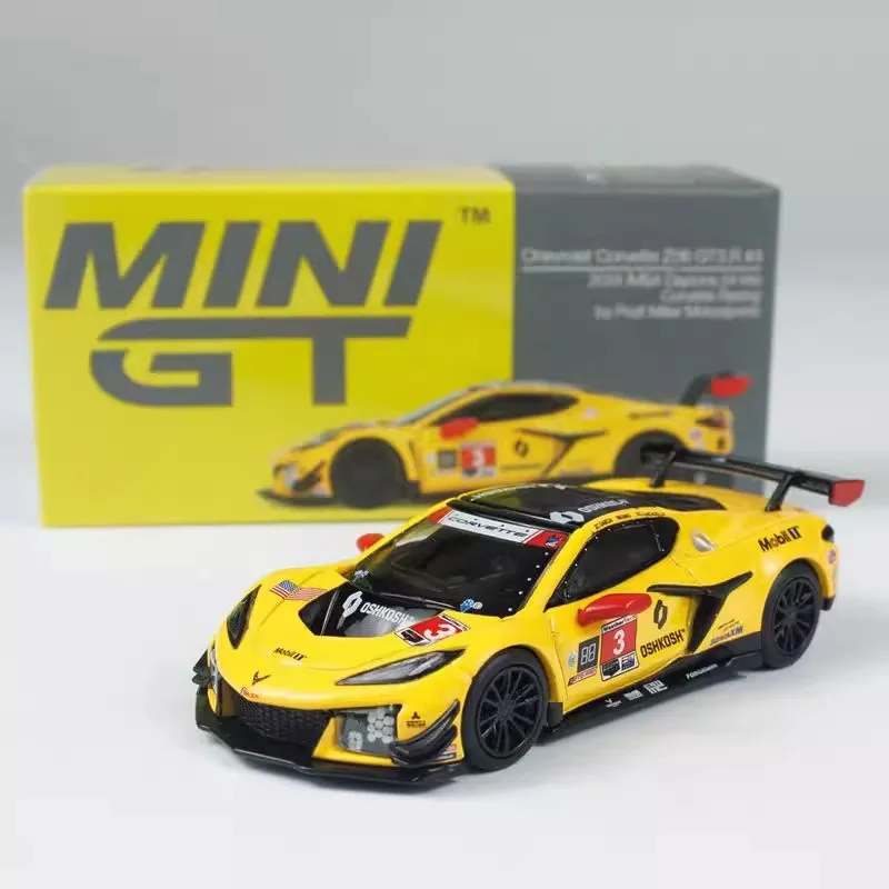 ミニGTダイキャスト 1/64スケール シボレー コルベット Z06 GT3 レーシングカー ‌   合金車モデルのおもちゃ男の子ギフト子供のおもちゃ男の子