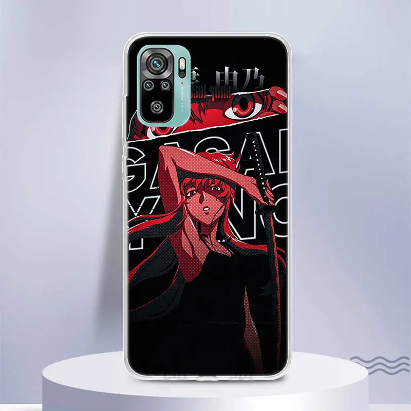 Mirai Nikki Gasai Yuno Anime Soft Silicone Phone Case For Xiaomi Redmi 12 12C 9 9A 9C 9T 10 10A 10C 8 8A 7 7A 6A 6 Pro S2 K20 K4