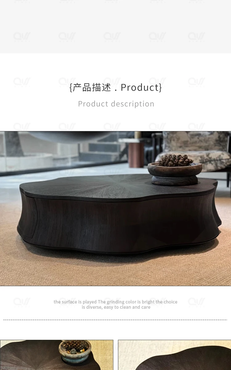 Cloud coffee table 2025 new living room home antique high-end designer Italian minimalist petal coffee table