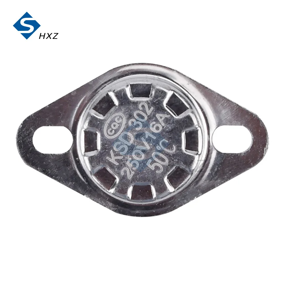 Normally Open KSD302 16A 250V 50-150 Degree Ceramic KSD301 Normally Closed Temperature Switch Thermostat 50C 80C 100C 120C 150C