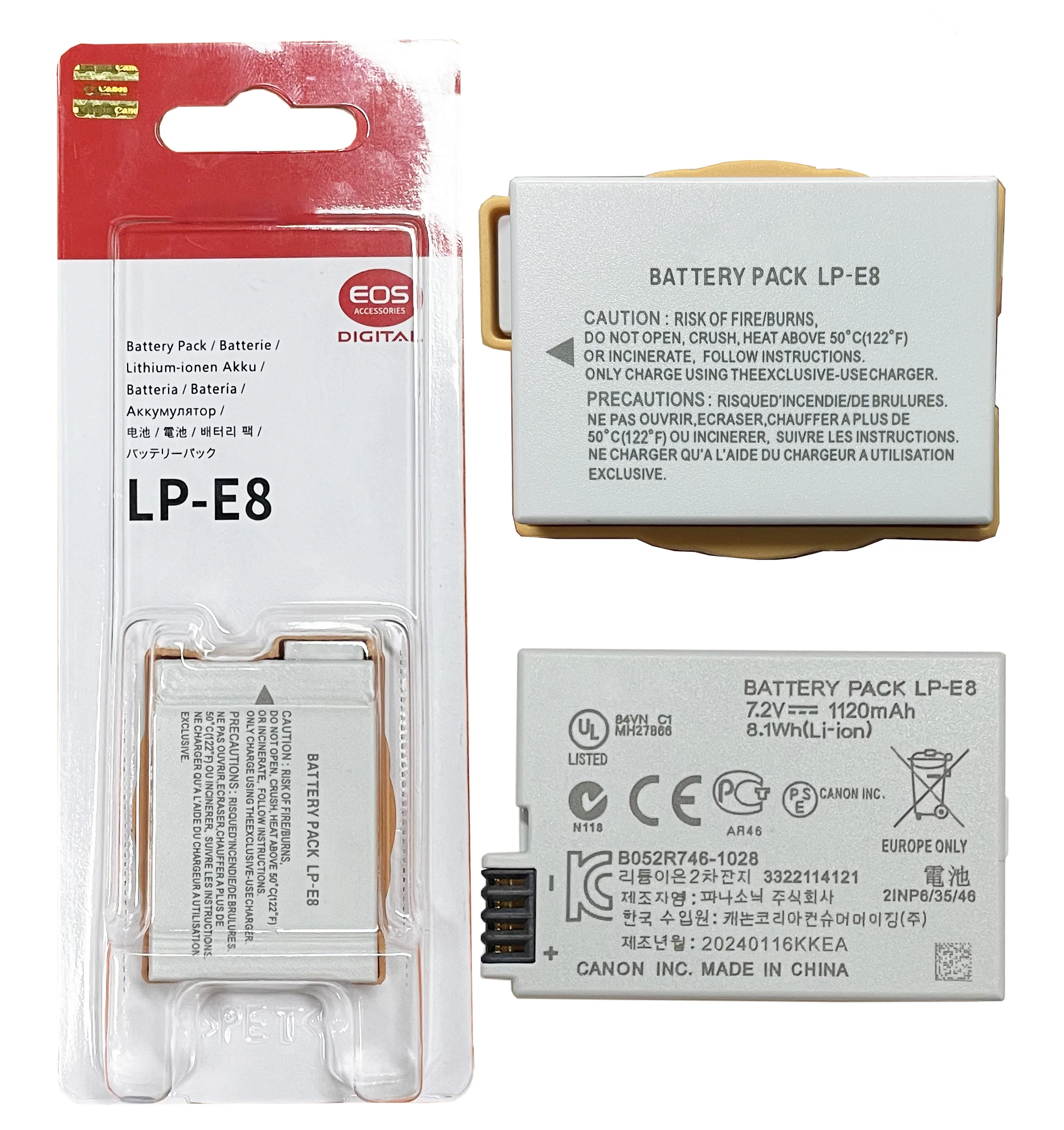 NEW LP-E8 LPE8 1120mAh Camera Battery LC-E8E charger for Canon 550D 600D 650D 700D Kiss X4 X5 X6i X7i Rebel T2i T3i T4i T5i