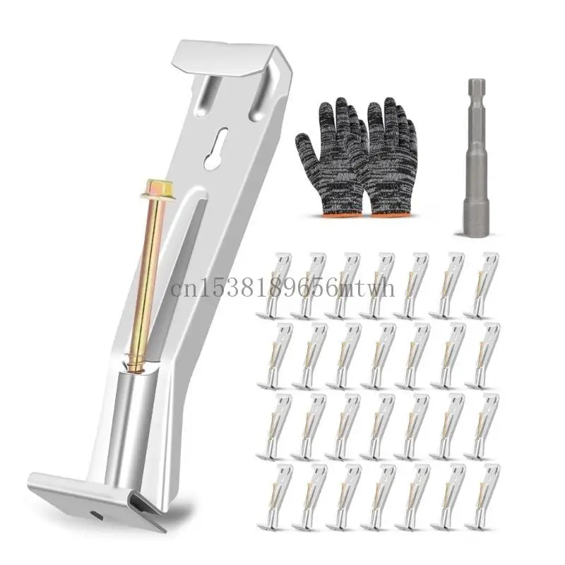 

28 упаковка скрытых вешалок желобов 5 дюймов прочных кронштейнов с винтами для k -стилей реставрации желоба ежедневно B03d