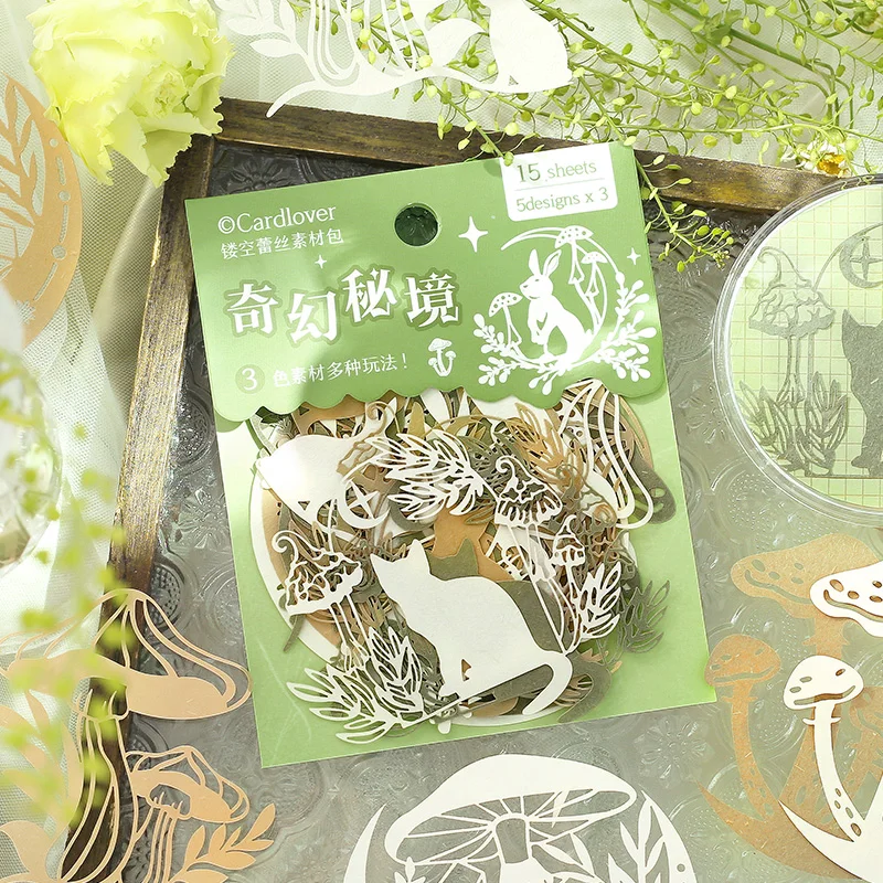 

8packs/LOT Quiet Garden series cute lovely retro decorative paper memo pad