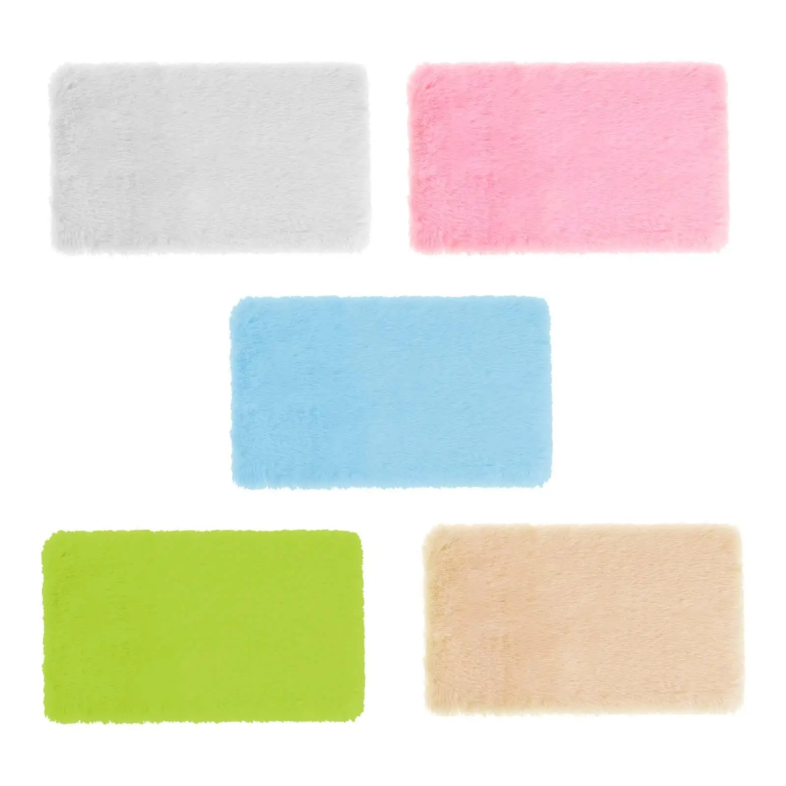 

Miniature Plush Carpet Floor Coverings Living Room Floor Mat Rug Decoration 1:12