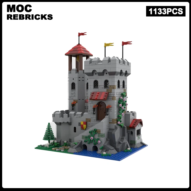 Medieval  Series Modular Building Riverside Outpost MOC  Architecture Castle Model Technical Bricks Assembly Children Toys Gifts