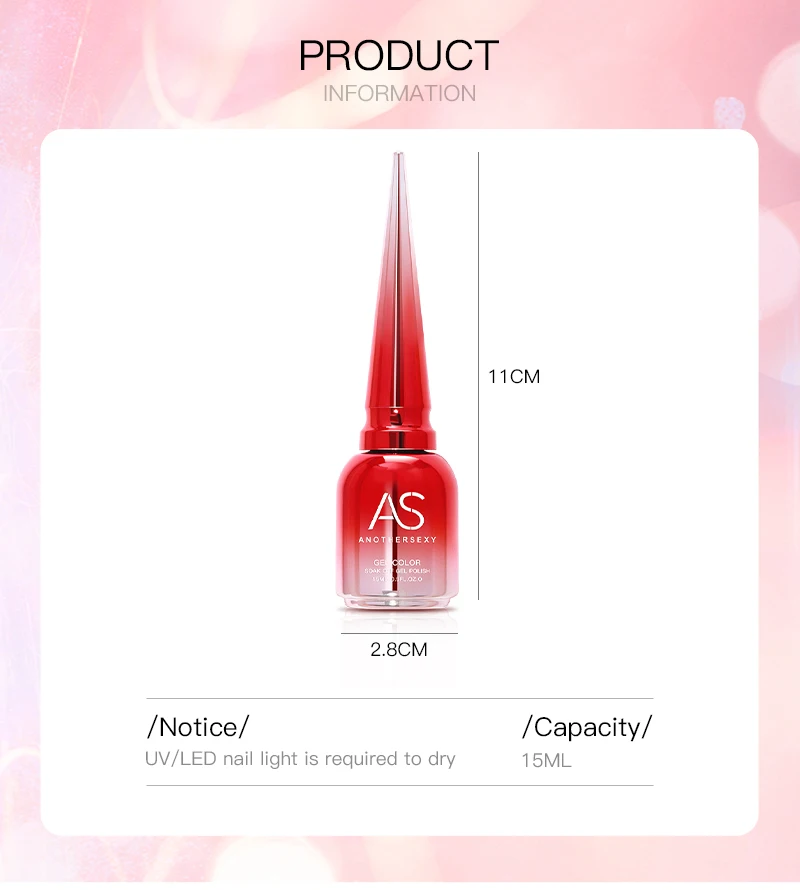 AS Colors Nude Magnetic Cat Eye Gel Nagellack Rosa UV LED Soak Off Gel Lack Crystal Cat Eye Gel Lack Professionelle Emaille – Detail 9
