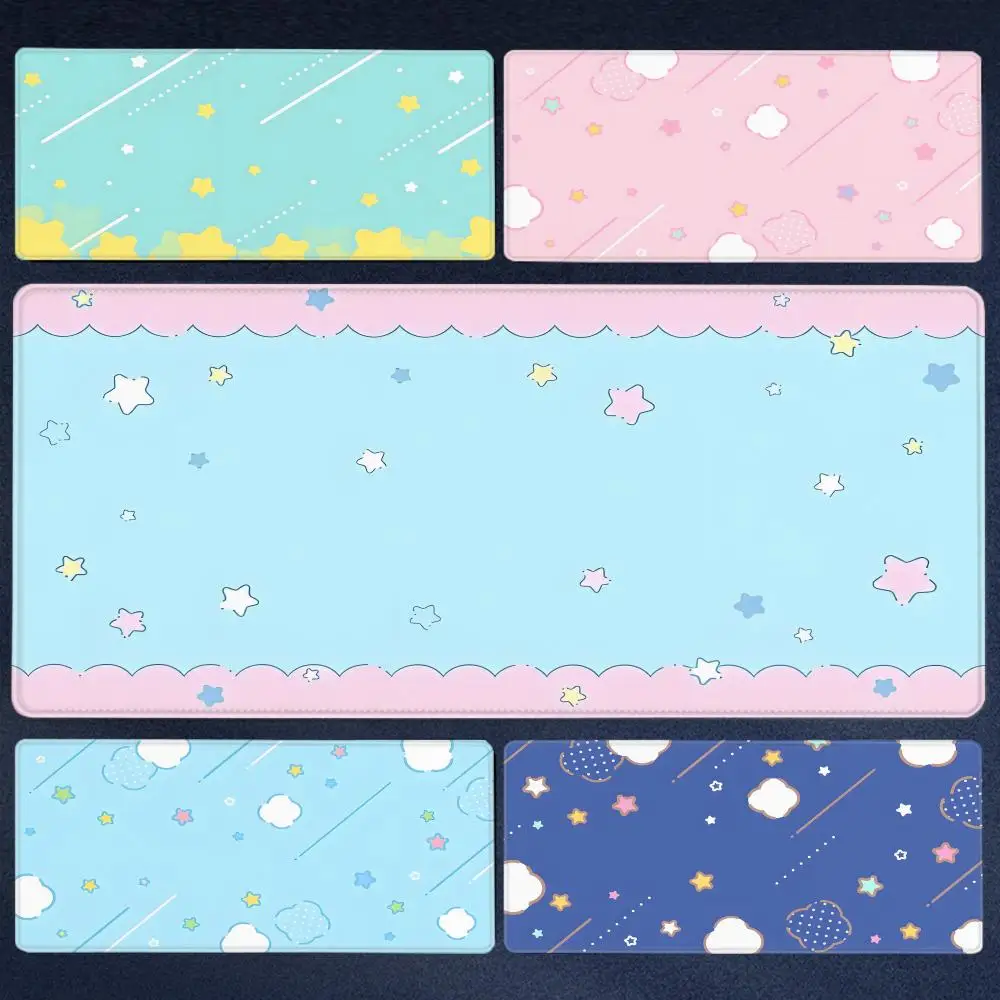 

Art Dreamy Pastel Clouds Mouse Pad Non-slip Rubber Gamer Balance Computer Mat Decoracion Deskmat Laptop Office Large