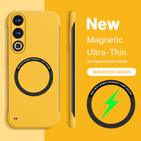 Original Magnetic Frameless Phone Case for Meizu 21 Note Pro 21Pro 21Note 5G Wireless Charging Slim Candy Color Back Cover Funda