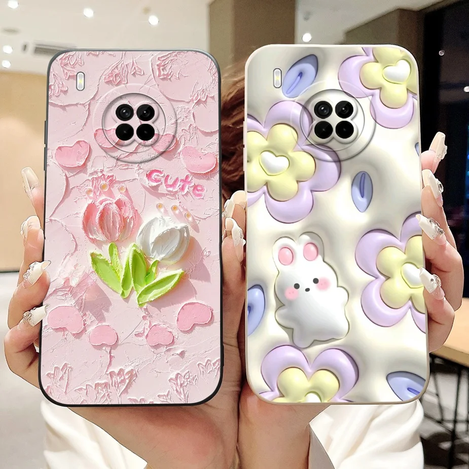 For Huawei Y9a Case NovaY9a Cute Panda Cartoon Cover Shockproof Phone Case For Huawei Nova Y9a Y 9a HuaweiY9a Soft Fundas Bumper