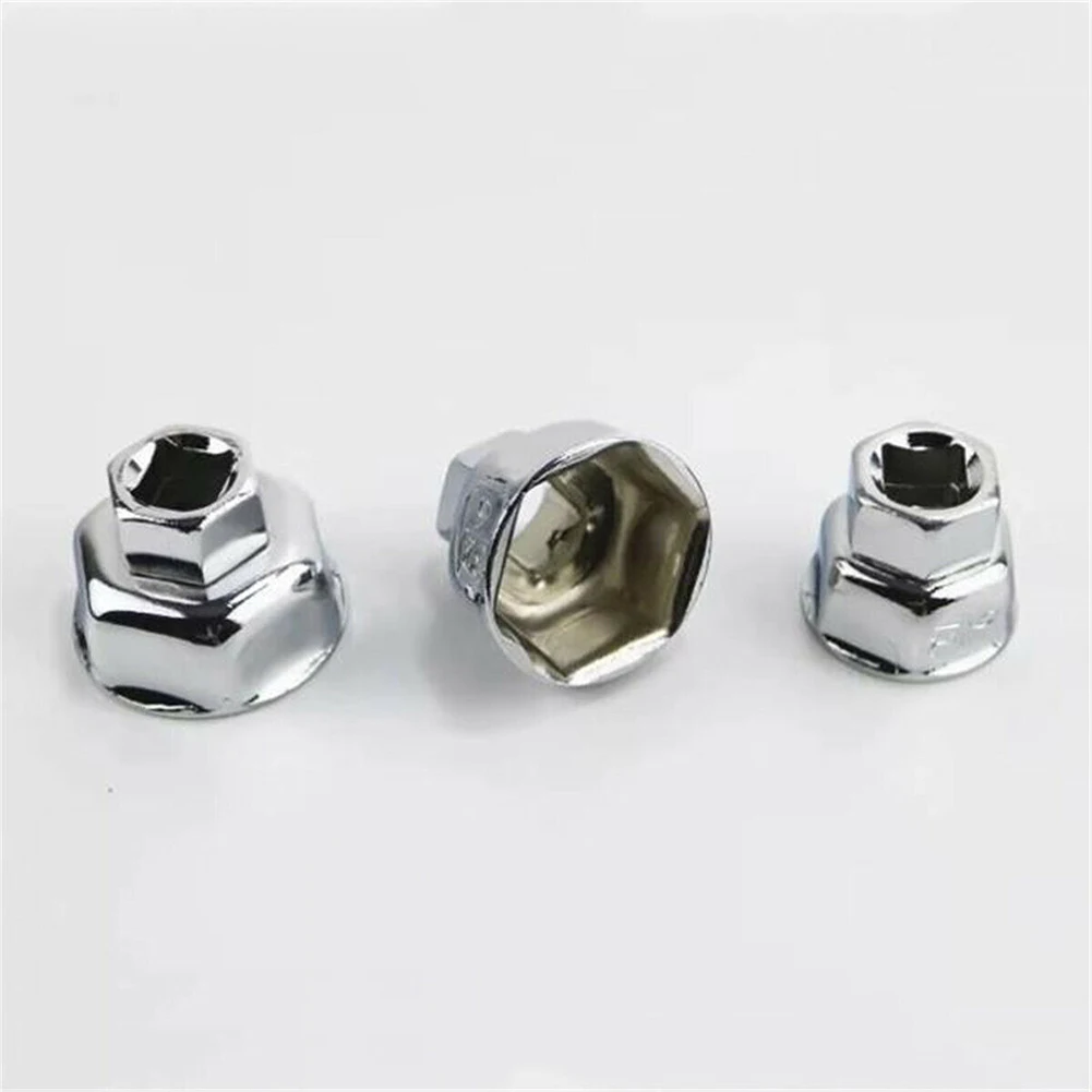 オイルフィルターレンチ修理工具,交換部品,クロム鋼,チタン,シルバーソケット,27mm, 32mm, 36mm, 1個