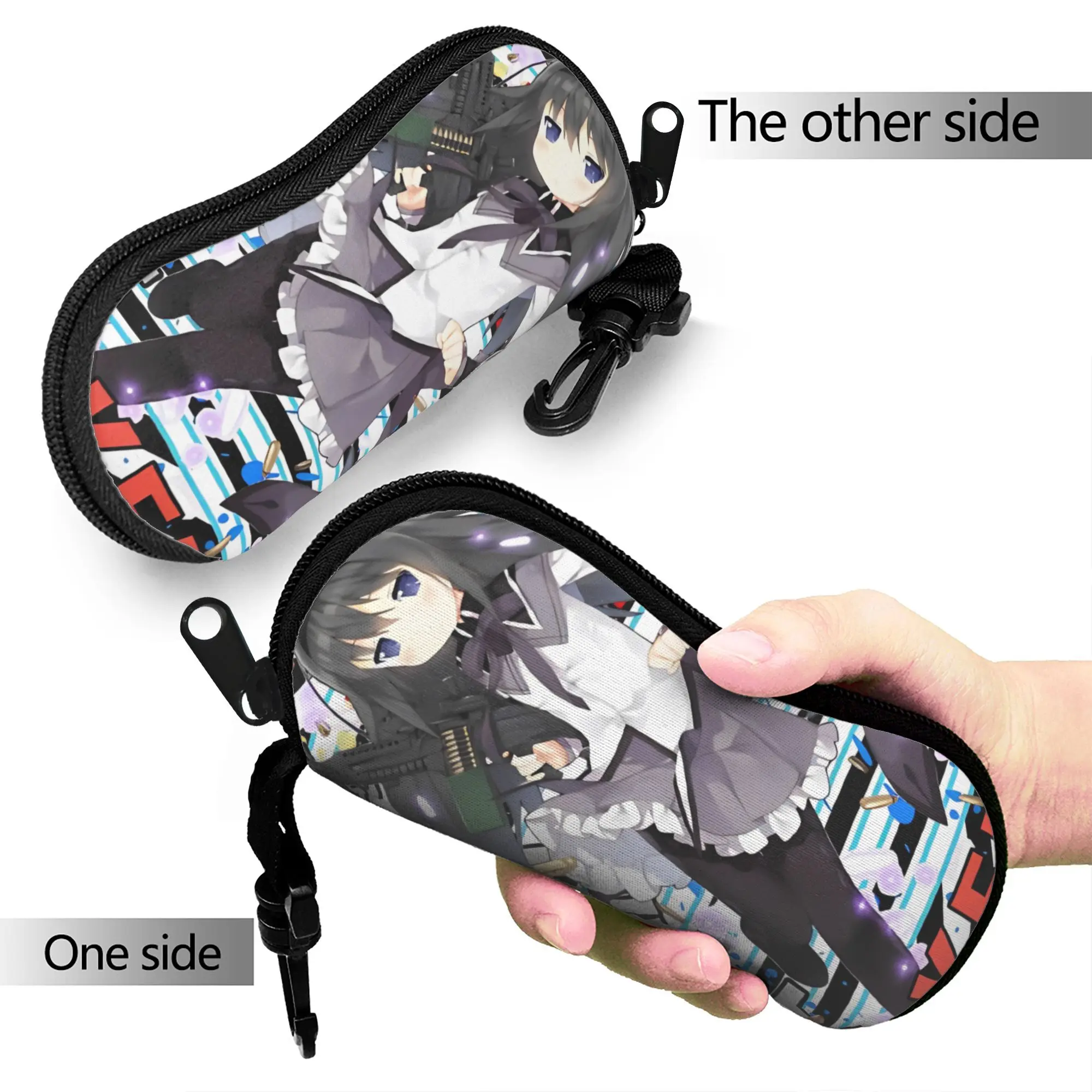 Puella Magi Madoka Magica Urban Anime Glasses Case Men Women Waterproof Kyubey Anime Sunglasses Storage Box Eye Contacts Case