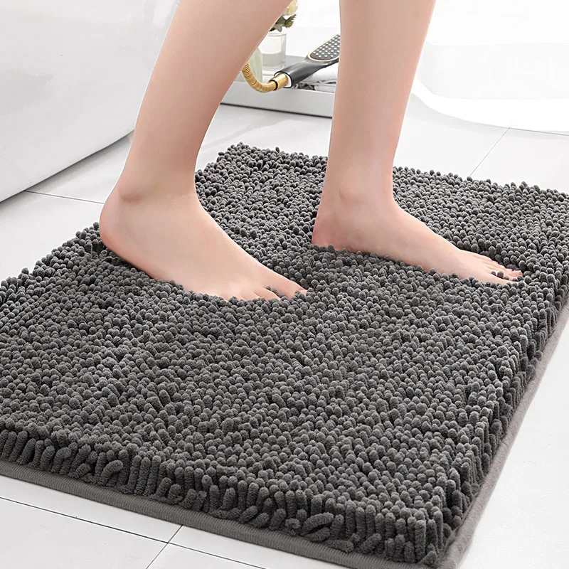 

Bathroom anti slip floor mpt, bathtub absorbent foot mot, thickened chenille small carpet, shower room anti slip door mut