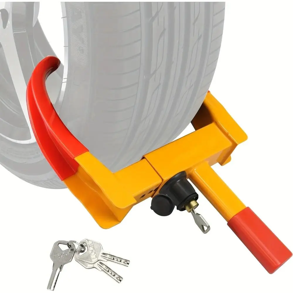 

Durable Heavy Duty Tire Lock Portable Ox Horn Design Anti-Theft Lock Vice Lock Universal Fitment Wheel Clamp Lock Motorcycle