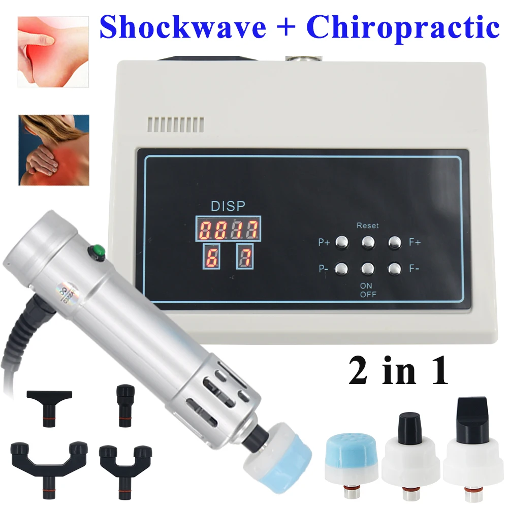 

180MJ Shockwave Therapy Machine Body Massage Device ED Treatment Pain Relief Physiotherapy Chiropractic Tool