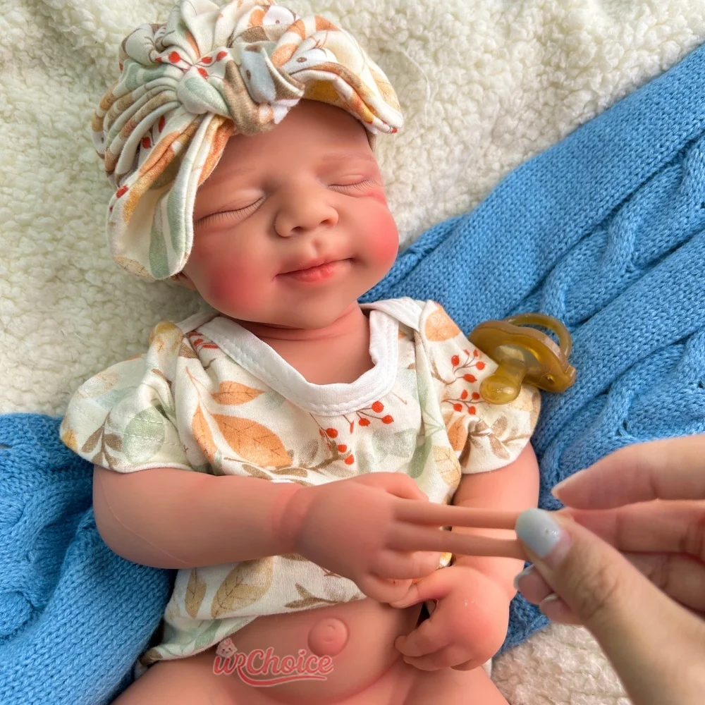 20インチの開口部が大きく、リアルなシリコン製のリボーンドール、女の子/男の子、手作り、血管が見える、柔らかいリボーンドール、認知症の方へのギフト