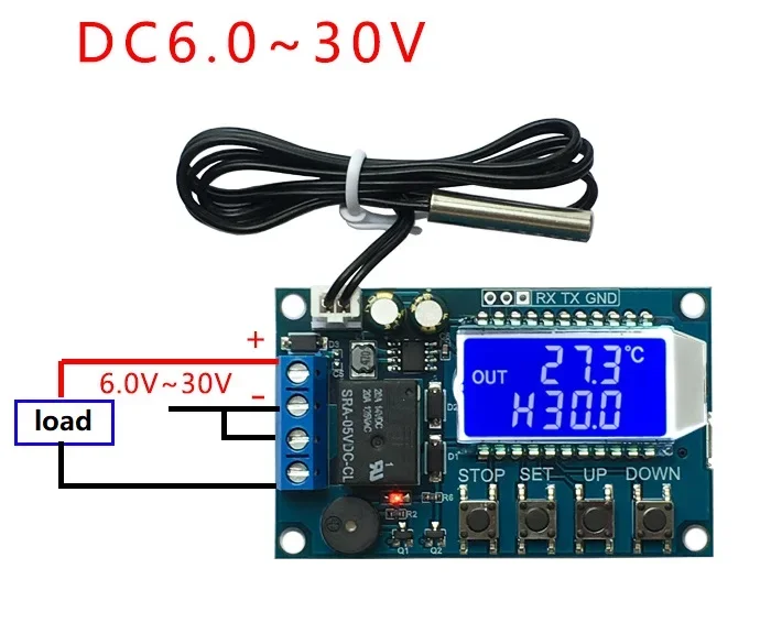 XY-T01 Digital Thermostat Heating Refrigeration Digital Temperature Control Switch Temperature Controller Module