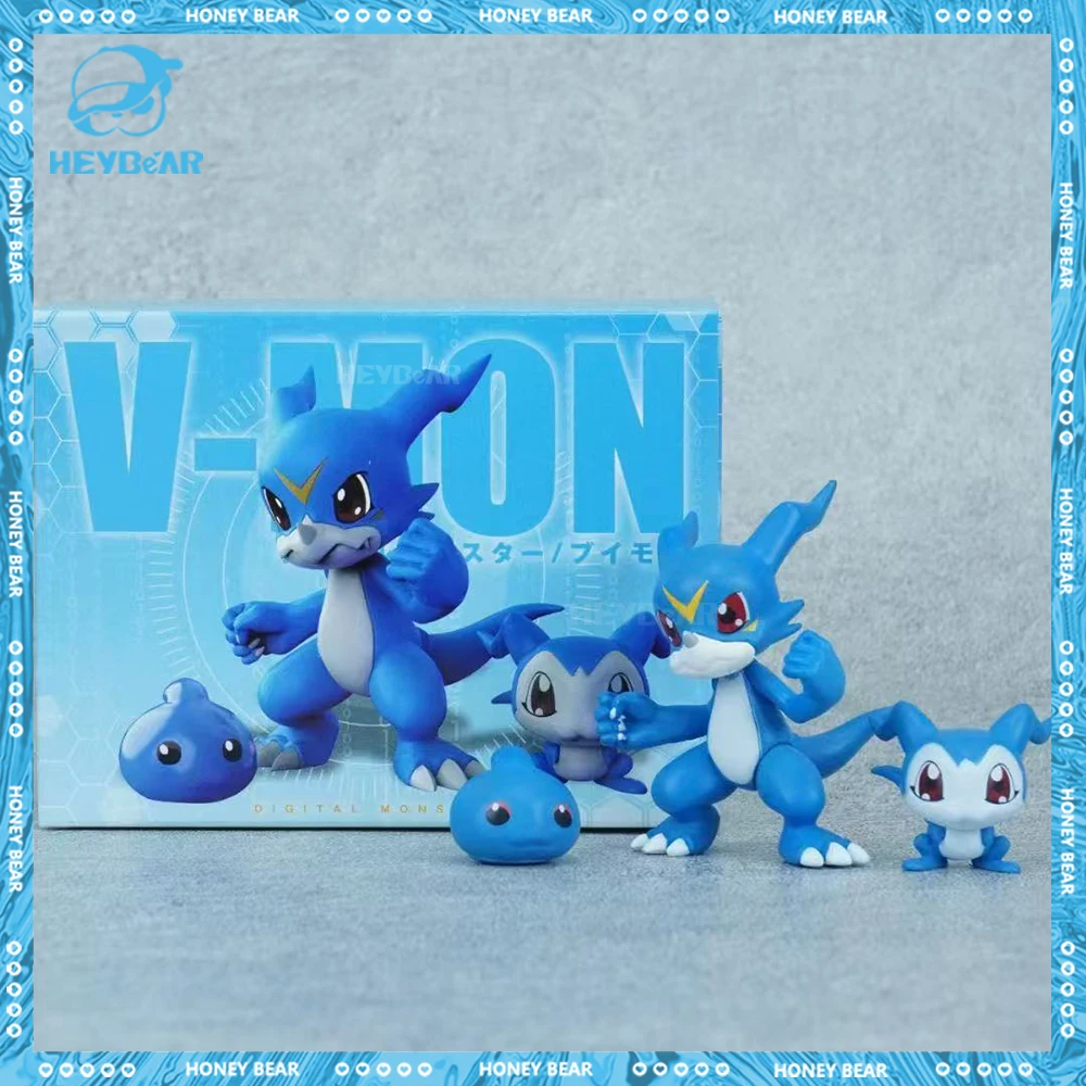 

6cm Digimon Adventure Figure V-Mon Action Anime Figures Digital Monster Figurine Gk Statue Model Doll Collection Desk Toys Gifts