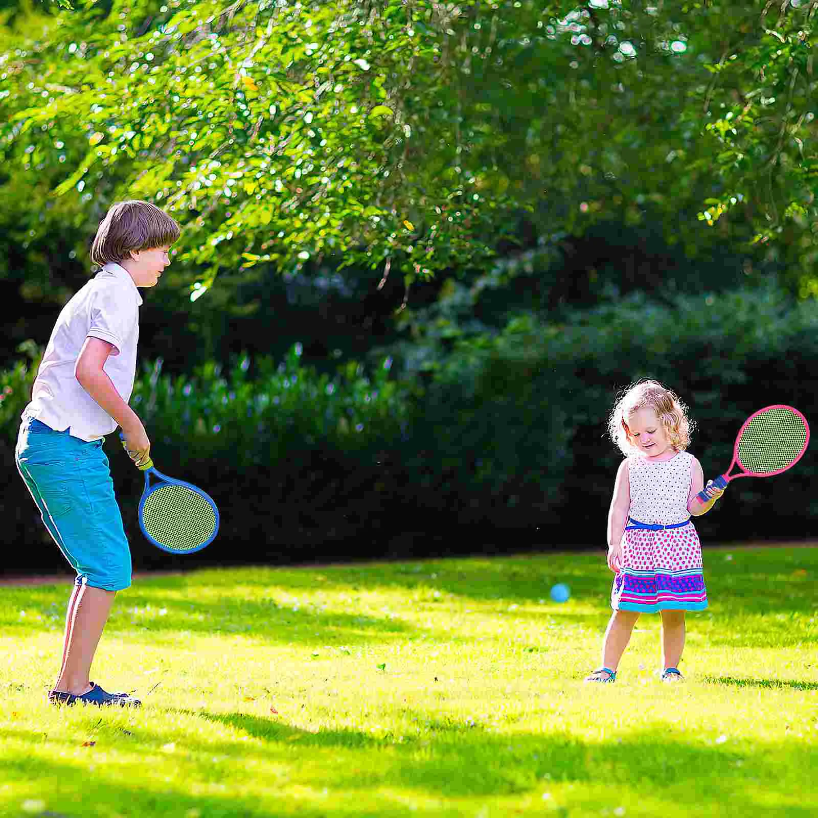 Tennisschläger-Spielzeug für Kinder, Kunststoffschläger, Outdoor-Fitnessgeräte, Eltern-Kind-Beziehungsübung