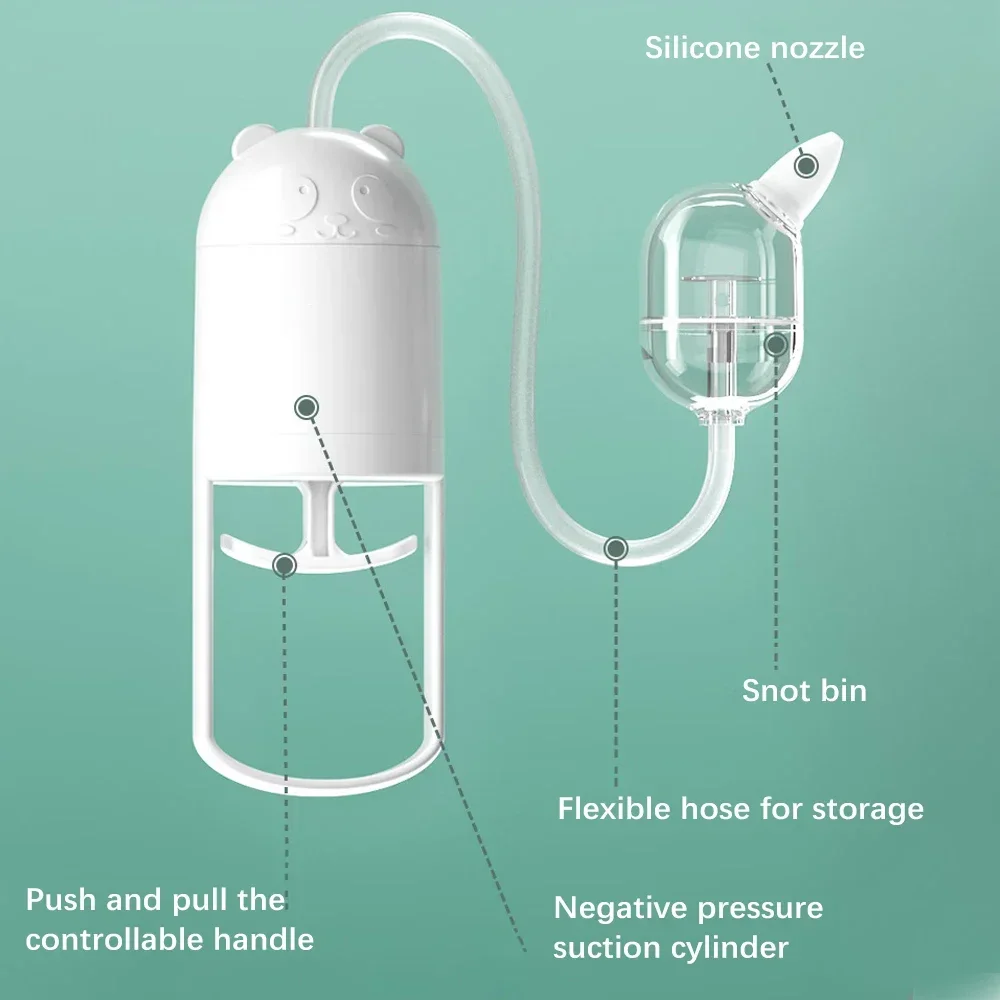 Baby Nasal Aspirator Powerful Hand Pump and Non-invasive Nose Tip Hygienic & Comfortable Nose Suction for Baby