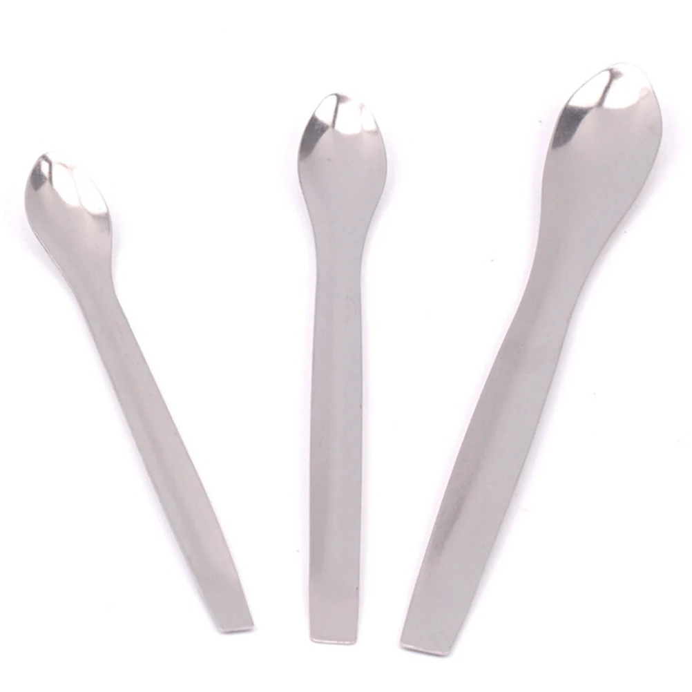3Pcs/Set Stainless Steel Medicinal Ladle Spoon Chemistry Experiment Pharmacy【Homeclub】