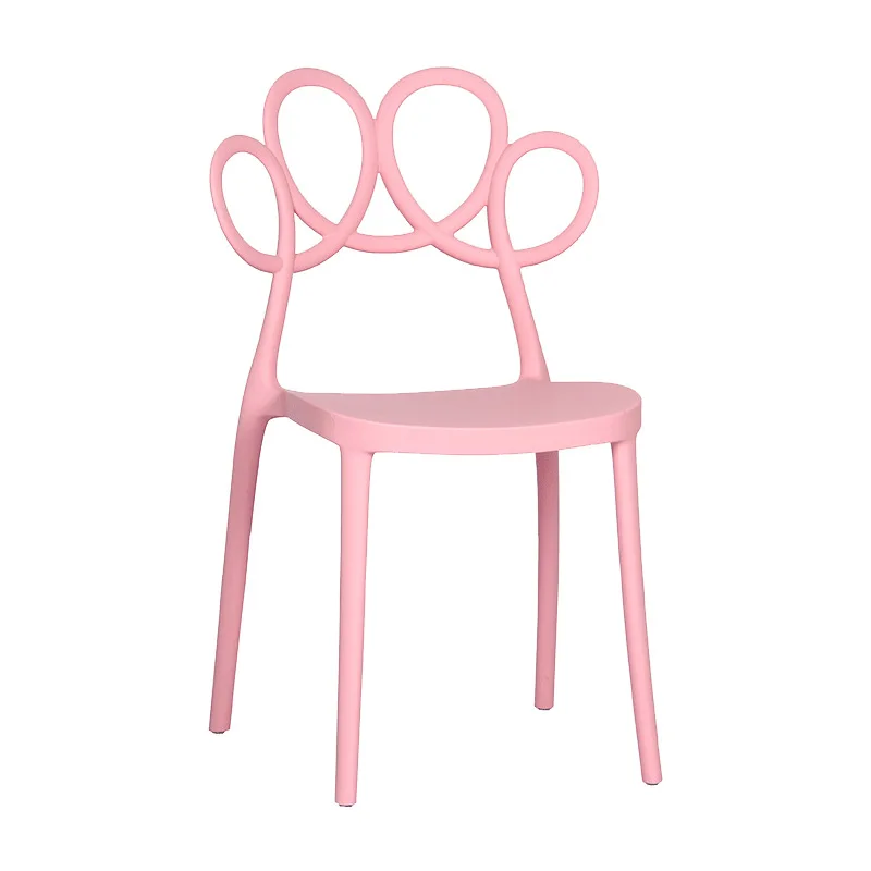 Dining chair Modern minimalist restaurant Creative plastic back chair Home fashion coffee chair
