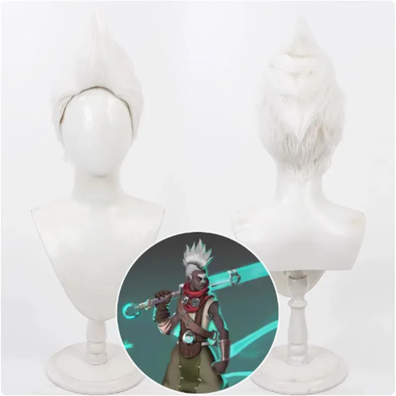 CyGame Arcane Staffel 2 Ekko Cosplay Kostüm Anzug Jacke Hose Uniform Perücke Schuhe Maske Komplettset Herren Halloween Party Weihnachten Outfit