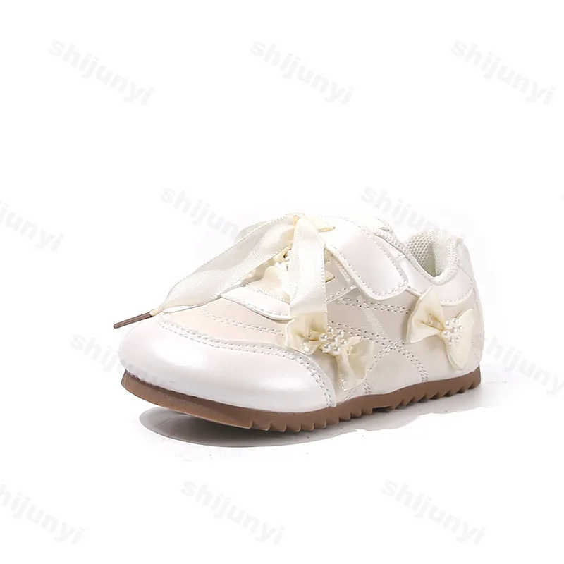 أحذية رياضية غير رسمية بتصميم فيونكة حلوة للأطفال لخريف 2025 أحذية رياضية مريحة متعددة الاستخدامات مانعة للانزلاق #6