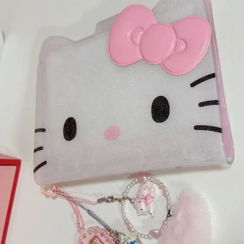 2026 NEU Anime Sanrios Süßer Ordner Mädchenhaftes Herz Super Niedliches Rosa Loseblatt-Notizbuch A6 Cartoon Handjournal