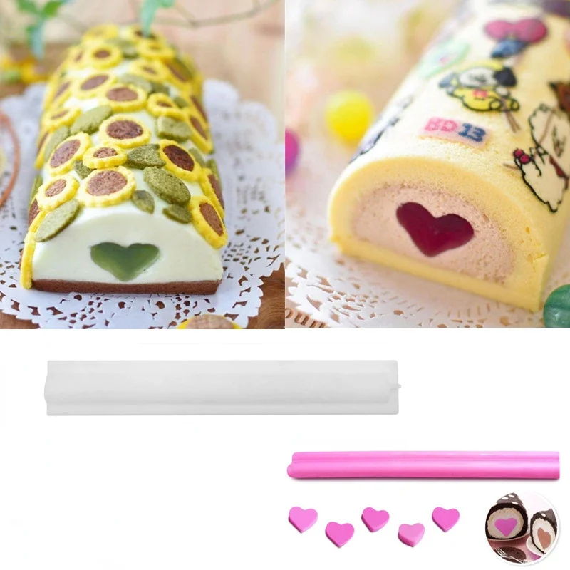 New Sandwich Love Silicone Cake Mold DIY Christmas Tree Mooncake Cake Roll Sandwich Layer Cake Mold Kitchen Accessories